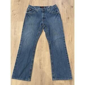 Ariat Jeans Mens 34x32 M4 FR Relaxed Boot Cut Dark Wash Fire Resistant Cat2 Work